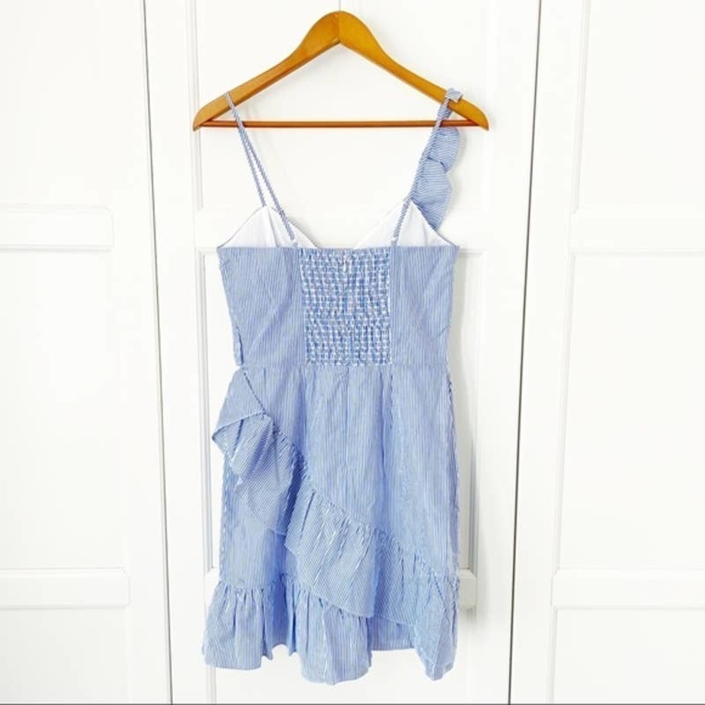 PARKER Lollie Nautical Striped Ruffled  Dress S,M - Picture 2 of 11